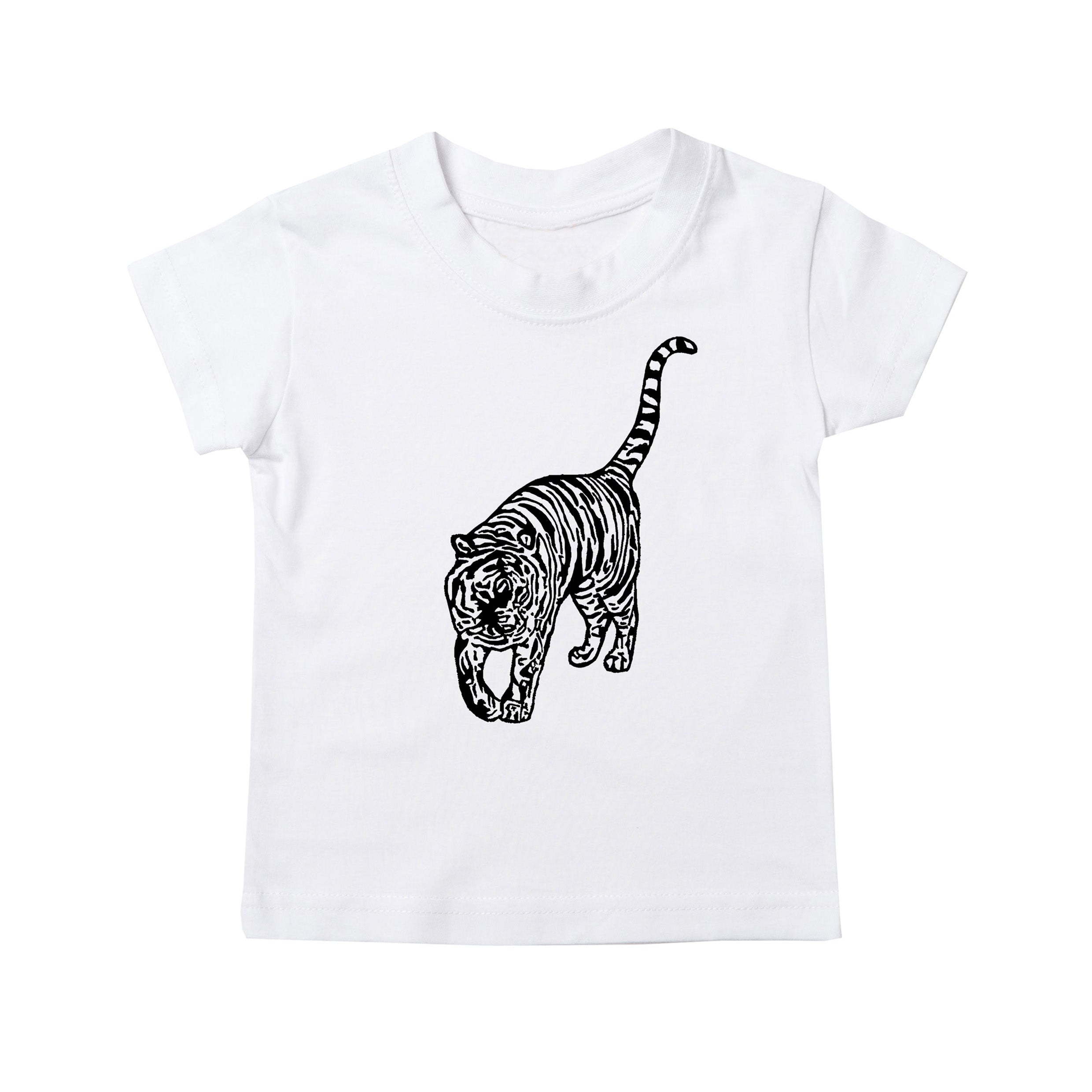 Prowling Tiger White Alfred - T-Shirt & – Ada Kids