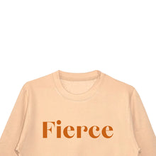 'Fierce' Unisex Fit Sweatshirt - Nude/Copper
