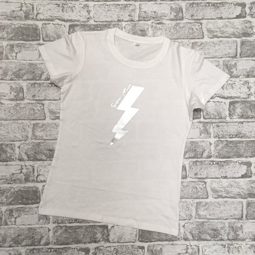 'Super Mum' Lightning Bolt Ladies T-Shirt