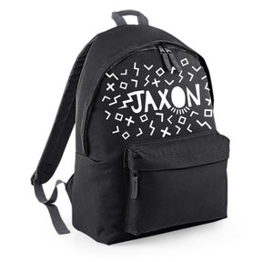 Personalised Junior Backpack - Scattered Shapes