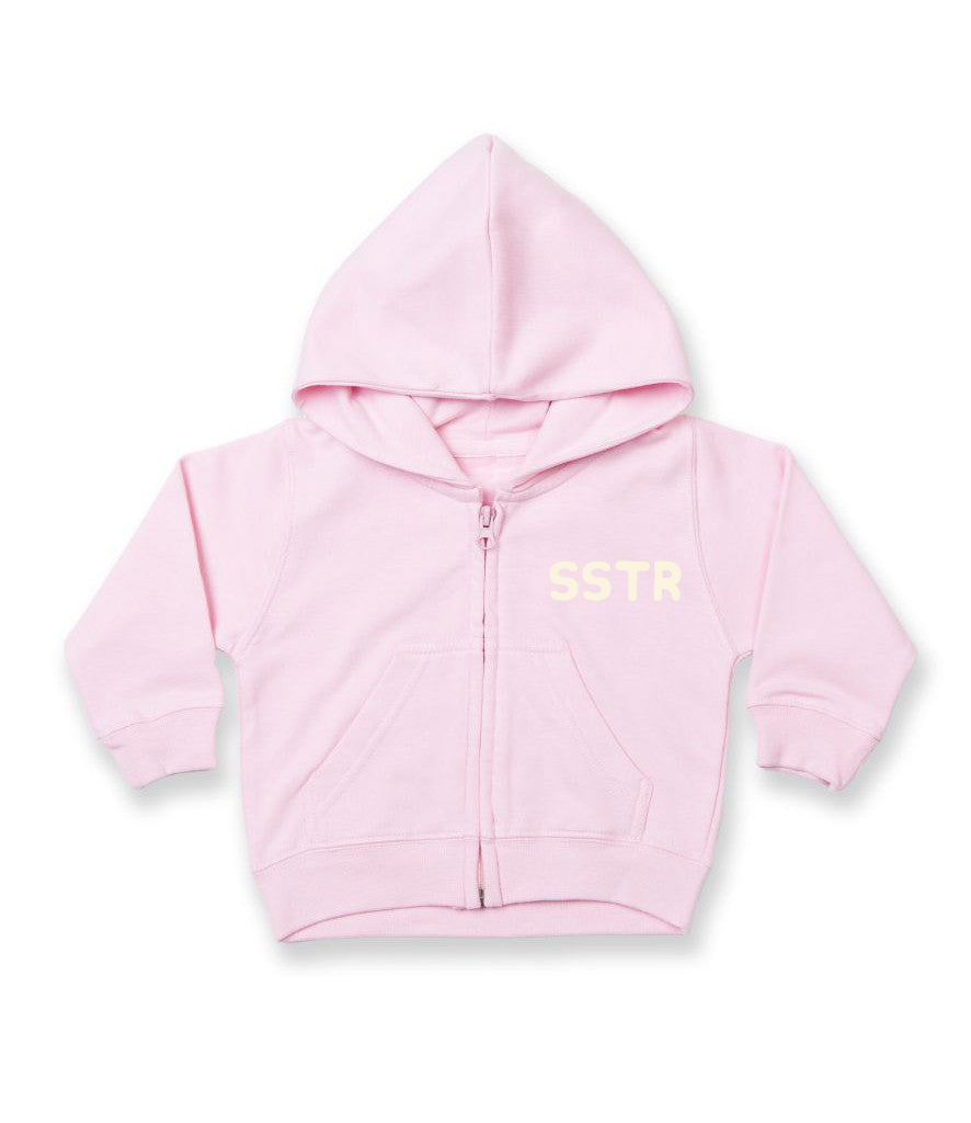 Infant/Toddler Fleece Hoodie Zip Front Jacket - Pink