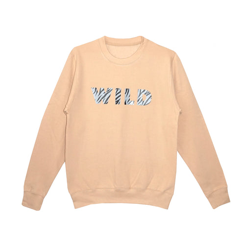 'WILD' Unisex Fit Sweatshirt - Nude*