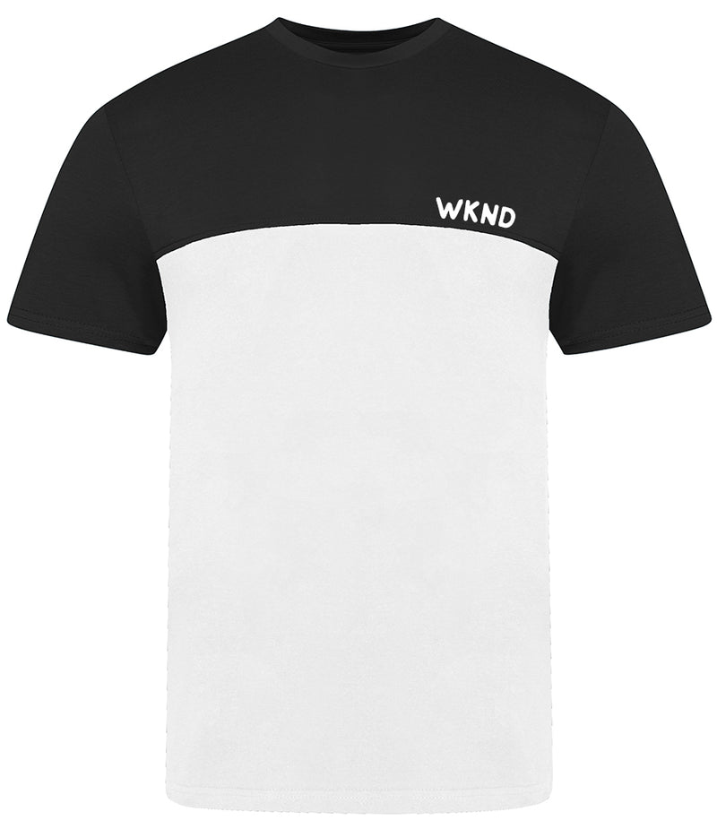 'WKND' Mens Colour Block T-Shirt