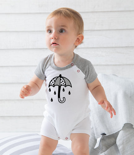 Baby Umbrella Baseball Romper