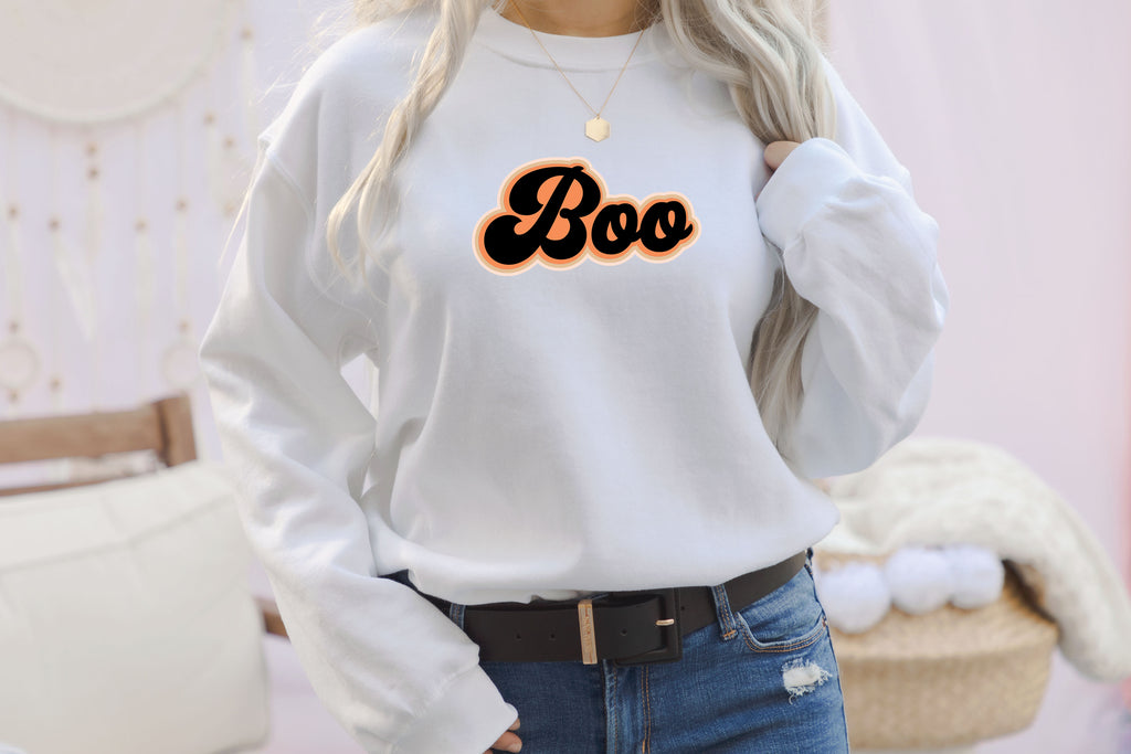 'Boo' Adults Sweatshirt