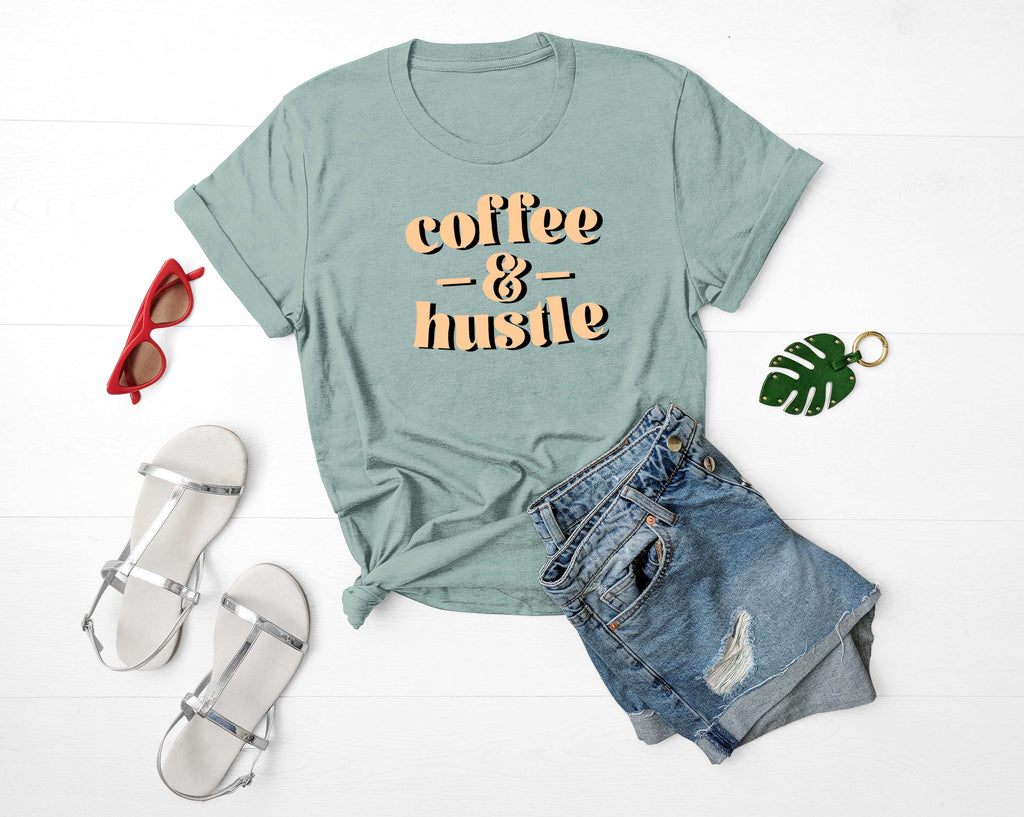 'Coffee & Hustle' Unisex Fit T-Shirt