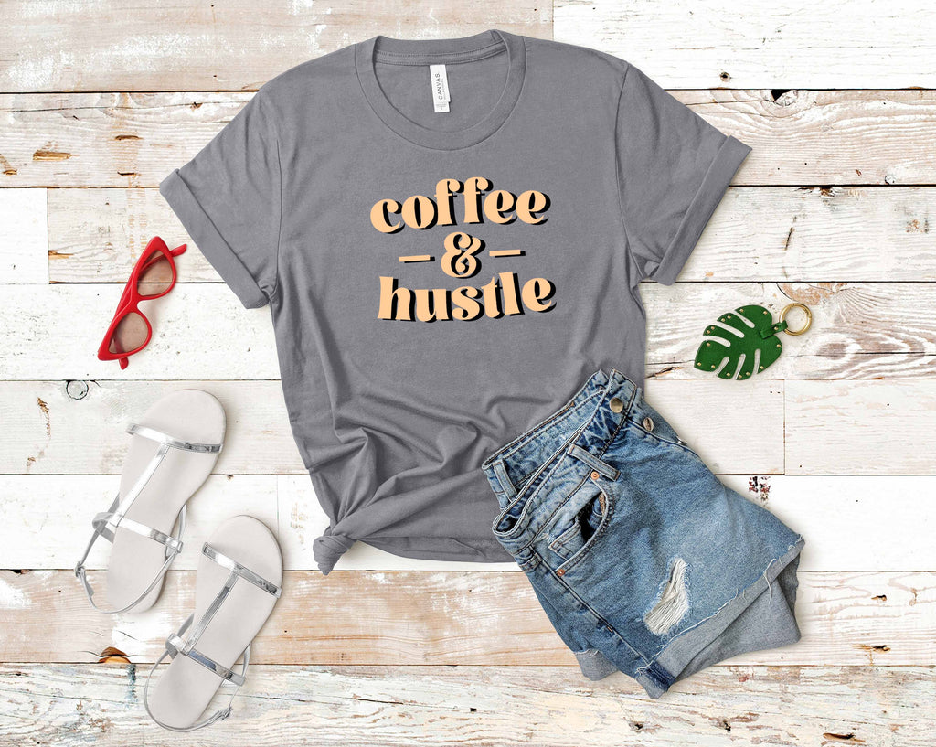 'Coffee & Hustle' Unisex Fit T-Shirt