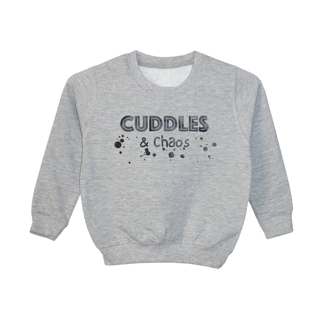 'Cuddles & Chaos' Older Kids Sweatshirt