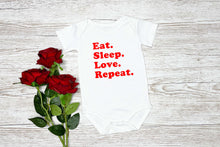 'Eat.Sleep.Love.Repeat.' - Organic Baby Bodysuit