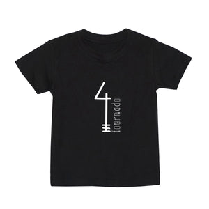 Kids Birthday T-shirt 1-10 Years - Black