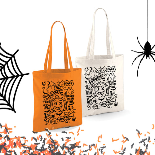 Halloween Doodle Tote Bag