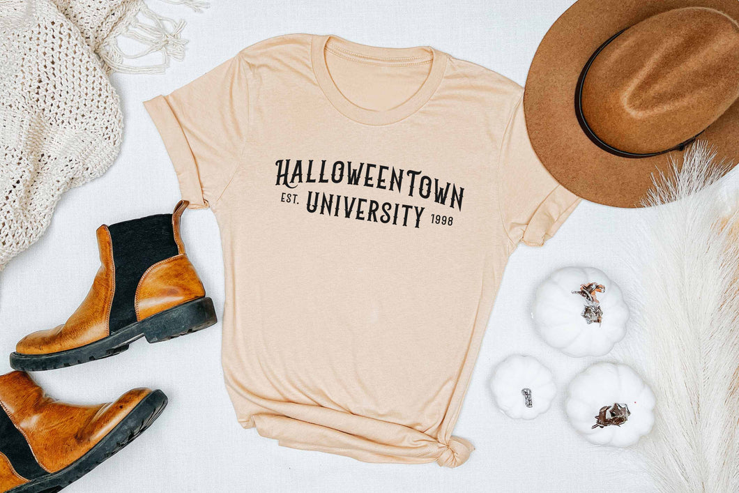 'Halloweentown University' Unisex T-shirt - Sand Dune