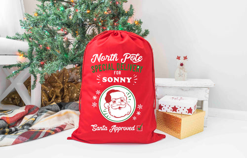 Personalised Christmas Santa Sack