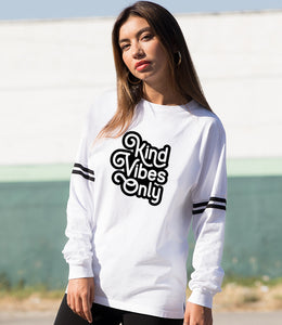 'Kind vibes only' - Retro Style Unisex Fit Slouchy Top