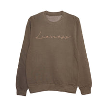 'Lioness' Unisex Fit Sweatshirt - Olive/Copper