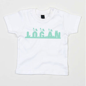 Kids Personalised Easter Font T-Shirt