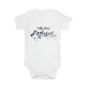 'Milk and Mayhem' Baby Vest