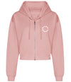 'Mother.Hoodie.' Ladies Cropped Zoodie
