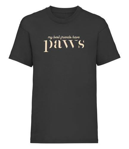 'My Best Friends Have PAWS' Older Kids T-Shirt
