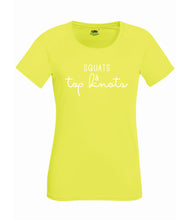 'Squats & Top Knots' Girlie Performance T-Shirt