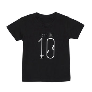 Kids Birthday T-shirt 1-10 Years - Black