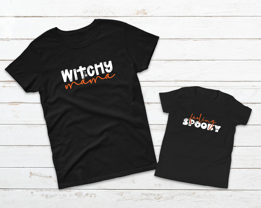 'Feeling Spooky' Kids halloween t-shirt